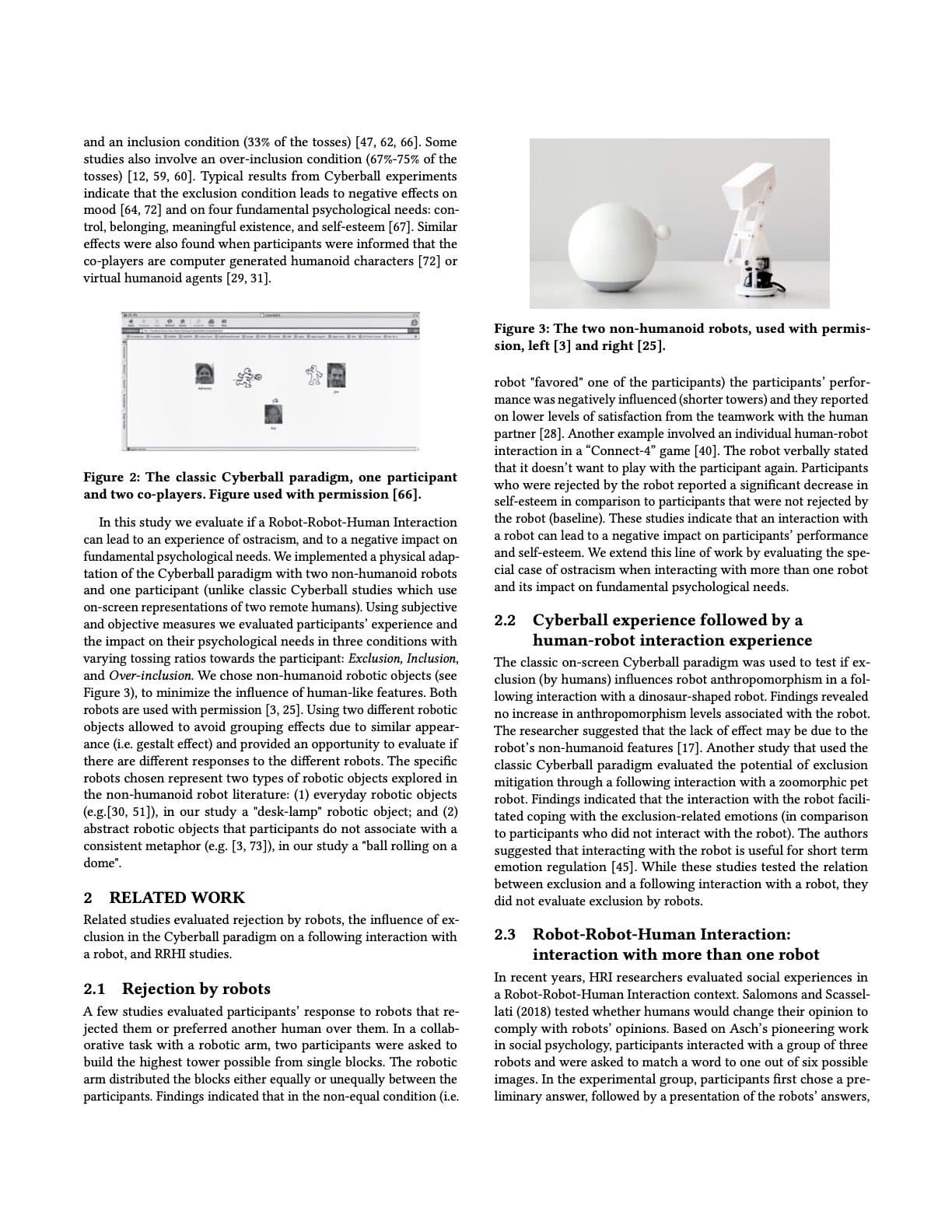 Excluded by Robots - A Human-Robot-Robot Interaction study, page 2